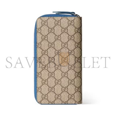 GUCCI BI-COLOR ZIP AROUND WALLET ‎822051 (10*20*2.5cm)