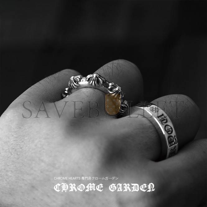 CHROME HEARTS CROSS BAND RING