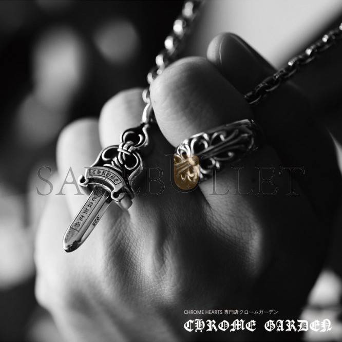 CHROME HEARTS FLORAL CROSS RING