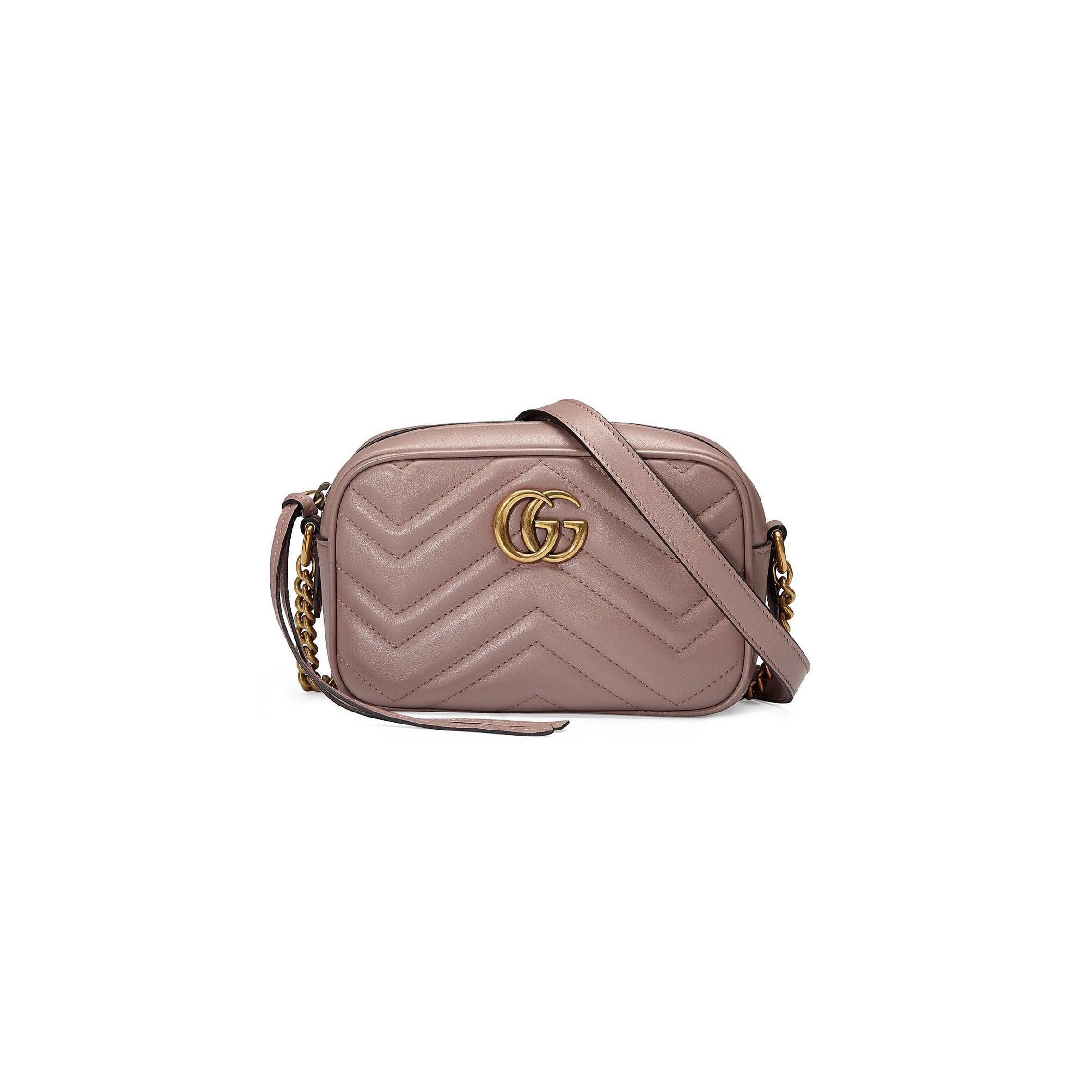 GUCCI GG MARMONT MATELASSÉ MINI BAG  448065(18*12*6cm)