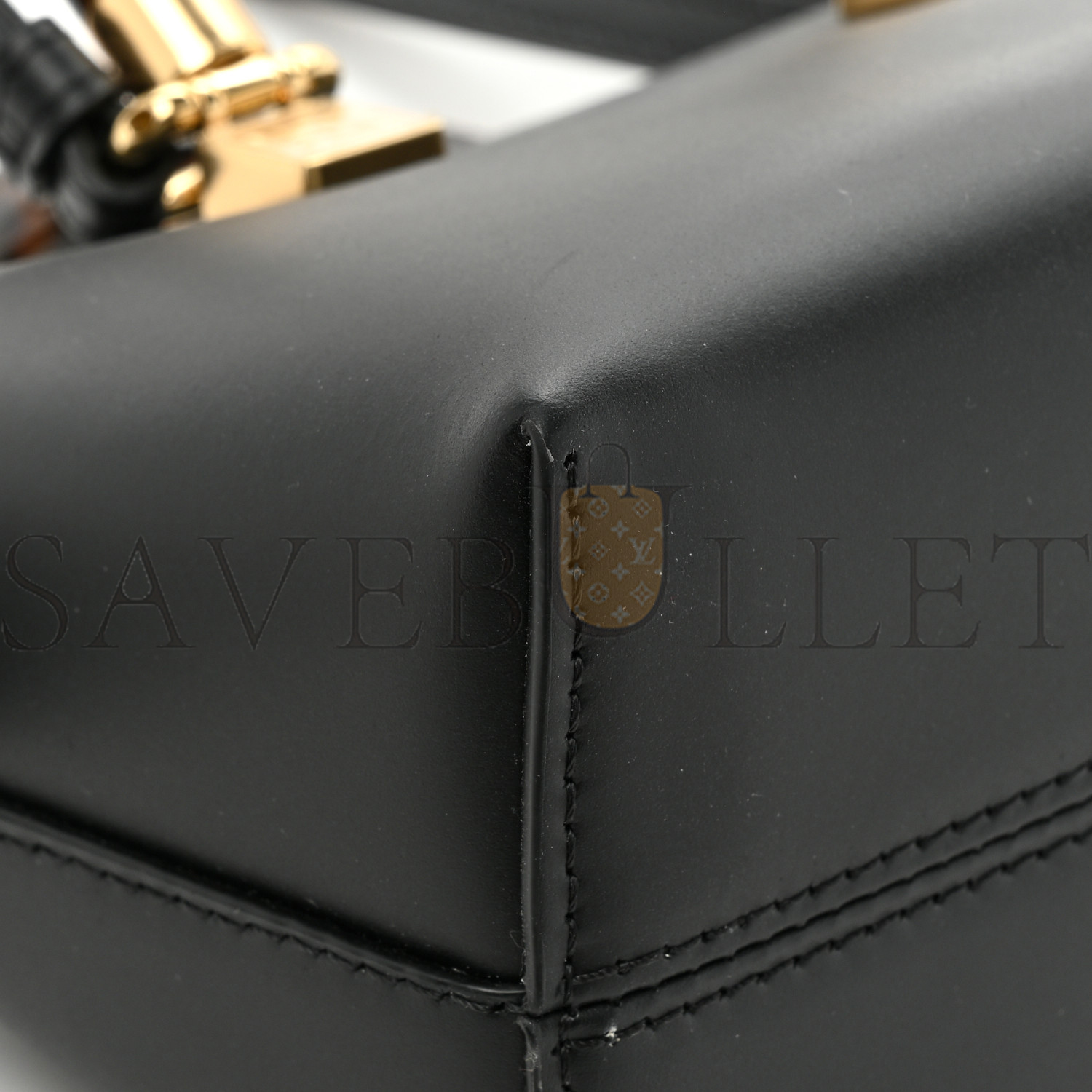 FENDI VITELLO KING PLEXIGLASS LOGO EMBOSSED MINI BY THE WAY TOP HANDLE BOSTON BAG BLACK (18*11*8cm)