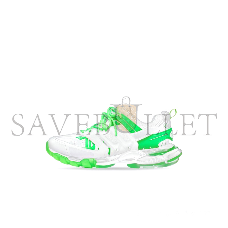 BALENCIAGA TRACK SNEAKERS IN WHITE GREEN 542023W3RL19035