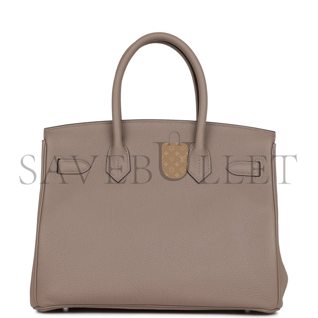 HERMES BIRKIN 30 GRIS ASPHALTE TOGO PALLADIUM HARDWARE (30cm)