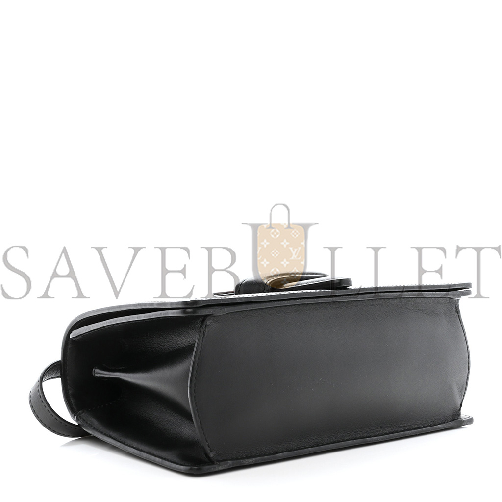 LOEWE CALFSKIN STARS MEDIUM BARCELONA SHOULDER BAG BLACK (23*15*10cm)