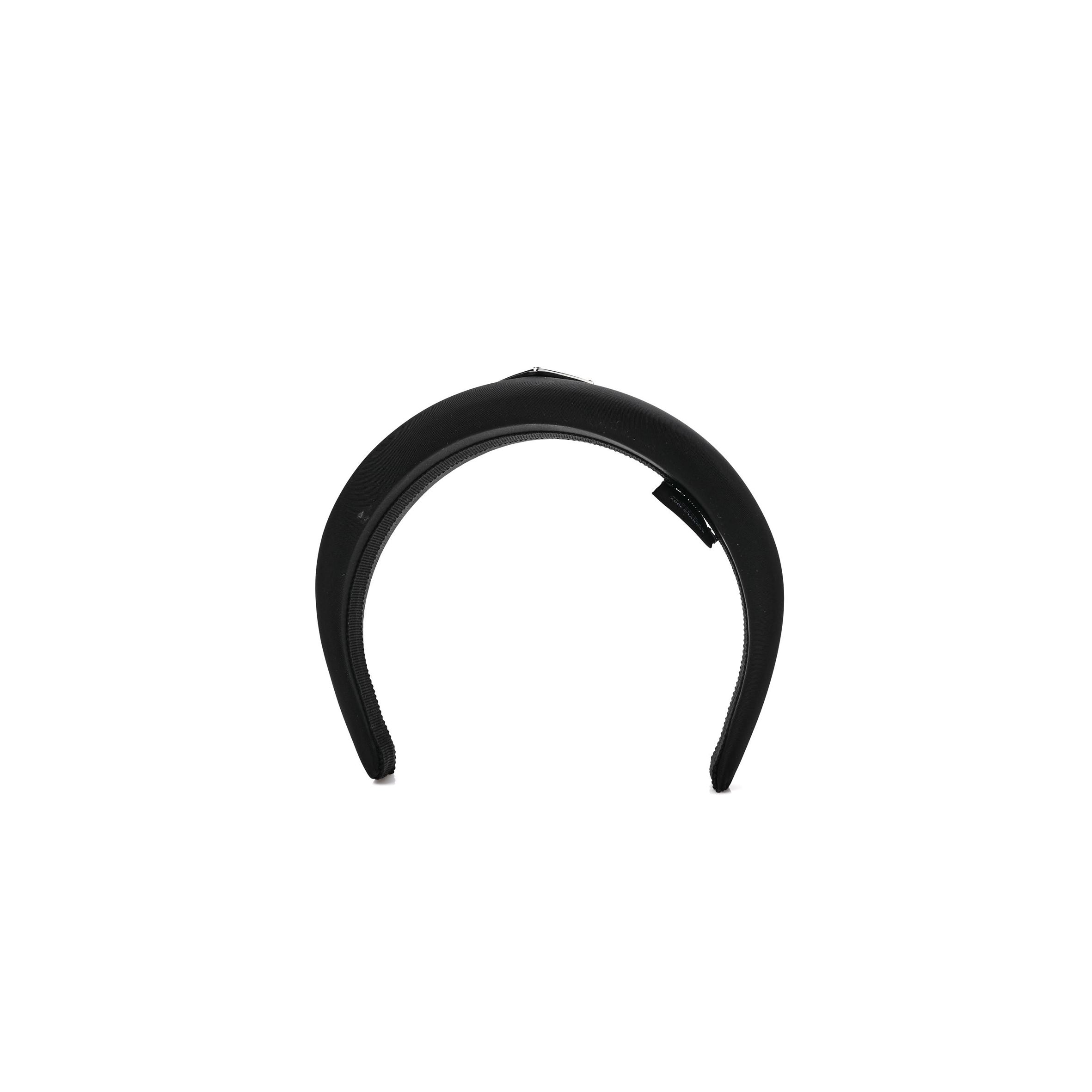 PRADA NYLON RE-NYLON HEADBAND BLACK