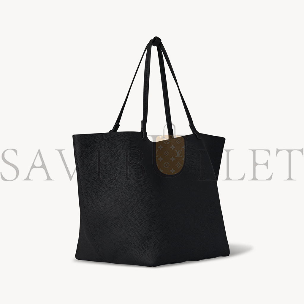 THE ROW XL PARK TOTE BAG IN LEATHER BLACK W1201L133BLSG (53*36*30cm)